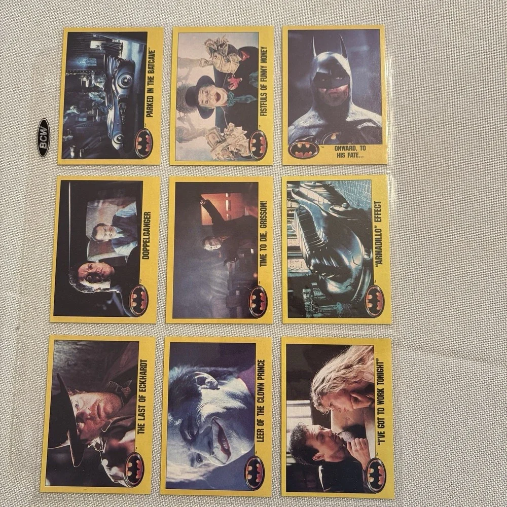 1989 Topps Batman Movie Picture Cards Series 2 Complete Set with 22 Stickers‎